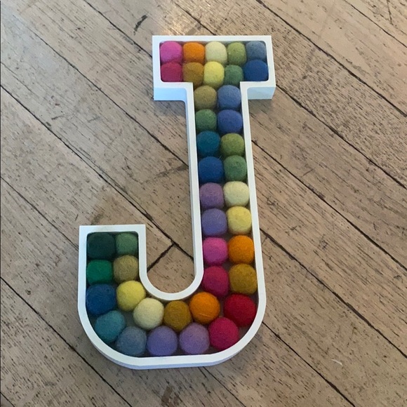 Other - 10in Rainbow Pom Pom Decorative J